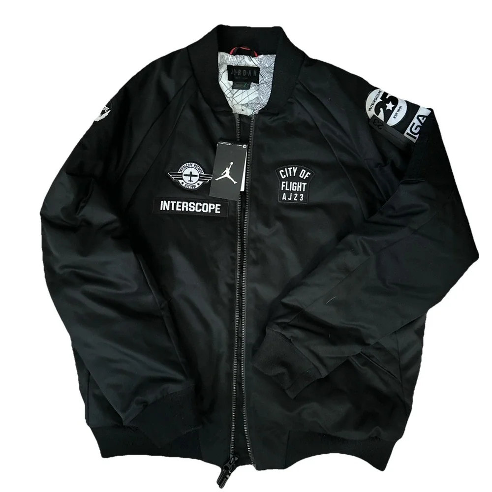 Nike Jordan x Interscope Record City Of Fight AJ23 Bomber Jacket Rare Limited XL